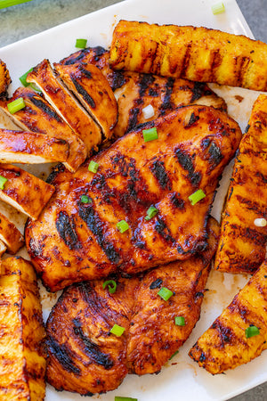 Grilled Aloha Chicken and Pineapple